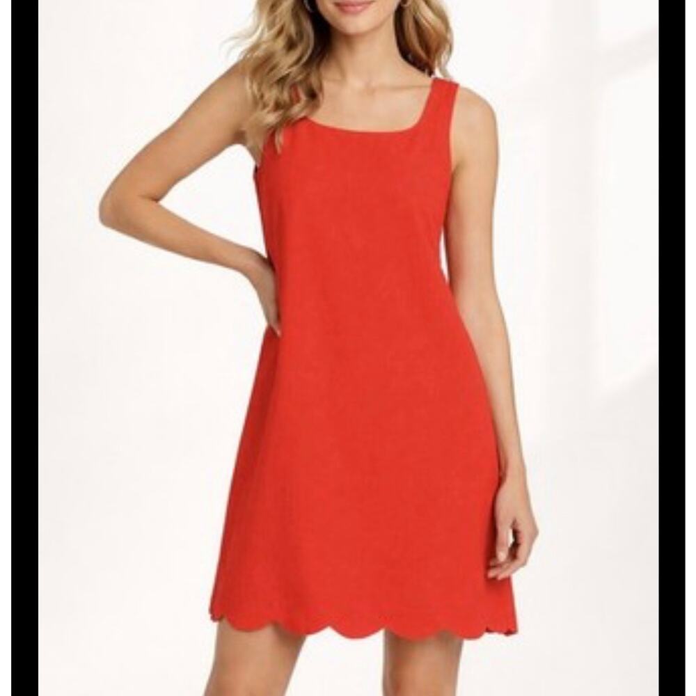 Kate Spade New York x Target Scalloped Mini Shift Red Dress Size Large